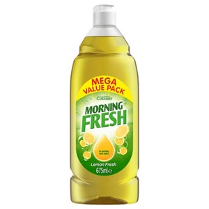 Cussons Morning Fresh Washing Up Liquid Lemon 675Ml