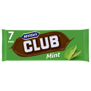 Mcvities Club Mint Bars 154G