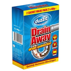 Duzzit Drain Away 2 Sachets 40G
