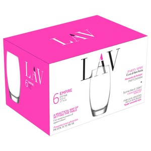 Lav Empire Long Drinking Glass 6 Pieces