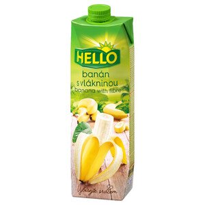 Hello Banana With Fibre 1L
