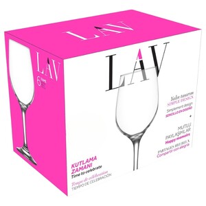 Lav Wine Glass Empire 6 Pieces
