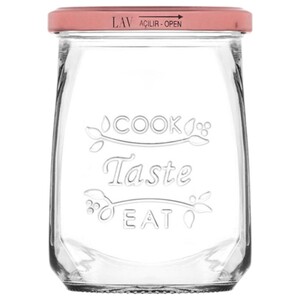 Lav Glass Jar With Locking Lid 575Cc