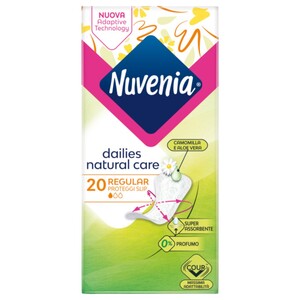 Nuvenia Pantyliners Regular Natural Care 20 Pieces