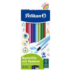 Pelikan Colouring Pencils Erasable 12 Pieces