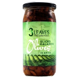 3 Leaves Olives Black 370G