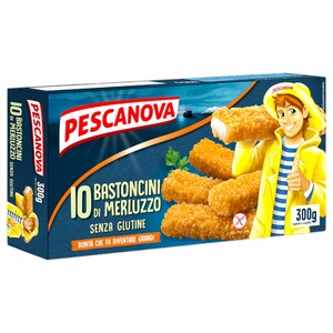 Pescanova Frozen Cod Sticks Gluten Free 300G