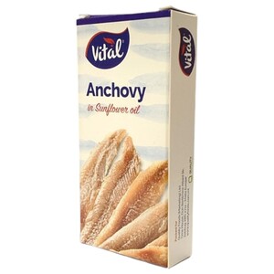 Vital Anchovies In Sunflower Oil 45G