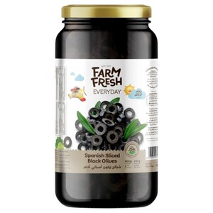 Farm Fresh Spanish Sliced Black Olives 900G