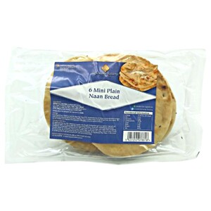 Leicester Bakery Mini Plain Naan Bread 6 Pieces 450G