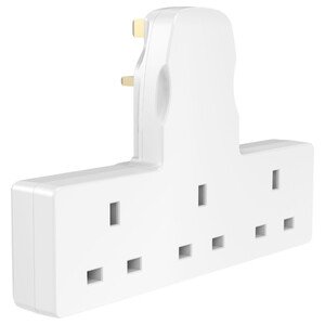 Adaptor Socket 3 Way Unswitched