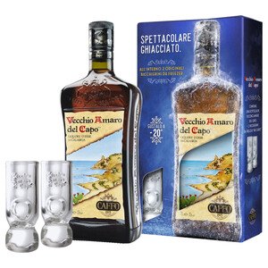Caffo Amaro Del Capo Vecchio + 2 Glasses 70Cl