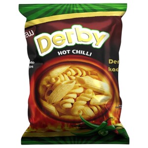 Derby Potato Chips Hot Chili 20G