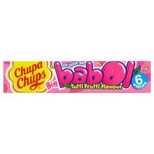Chupa Chups Big Babol Gum Tutti Frutti 6 Pieces 27G