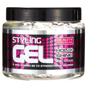 Beauty Formulas Hair Gel Clear Hold & Shine 500Ml