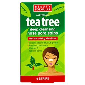 Beauty Formulas Tea Tree Nose Strips 6 Strips