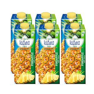 Hayatna Uht Pineapple Juice 180 Ml X6