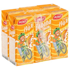 Kdd Banana Milk 180Ml X6