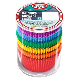 Dr Oetker Rainbow Cupcake Cases 72 Cases