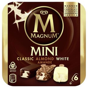Magnum Mini Classic Almond White 6 Pieces 60Ml