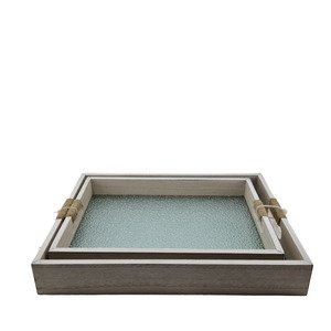 Faddoul Glass Tray Set Of Two