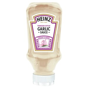 Heinz Garlic Sauce Top Down 220Ml