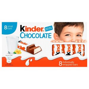 Kinder Chocolate Bar 8 Pieces 100G