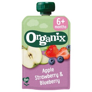 Organix Apple Strawberry & Blueberry 100G