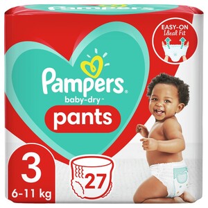 Pampers Dapers Pants Size 3 27 Pieces
