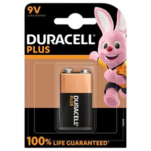 Duracell Plus Alkaline 100% 9V