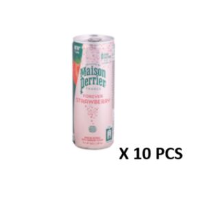 Maison Perrier Sparkling Water Forever Strawberry Can 250 Ml 10 Pcs