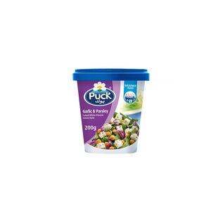 Puck Feta Cheese Cube Garlic & Parsley 430G
