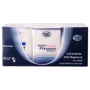 Cool & Cool Compact Mini Tissues 6 Pieces