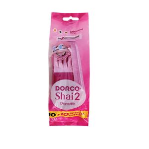 Dorco Disposable Razor Shai2 Women 10+10 Offer