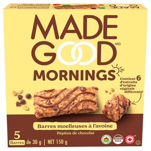 Made Good Morning Soft Baked Oat Bar With Chocolate Chip 30G X5