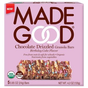 Made Good Chocolate Drizzled Granola Bars Birthday Cake 24G X5
