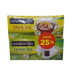 London Tea Black/Green Tea 50G*2 Save 25%