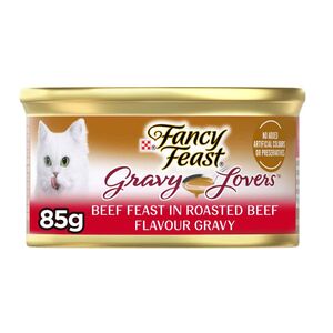 Purina Fancy Feast Cat Food Gravy Lovers Beef 85 Gr