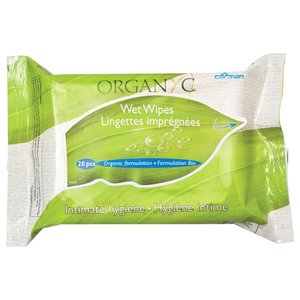 Organyc Feminine Hygiene Wipes 250Ml
