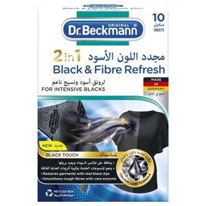 Dr.Beckmann Black And Fibre Refresh 2 In 1 10 Sheets