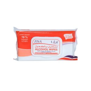 Ziva Alcohol Wipes 70% Isopropyl 10'S