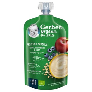 Gerber Baby Food Apple Blueberry & Oats 110G