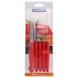 Tramontina Knife 6 Paring Set Red 23899718