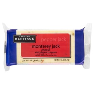 American Heritage Monterey Jack Cheese With Jalapeno Peppers 226.79G