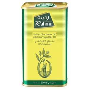 Rahma Refined Oil Pomace With Extra Virgin Olive Oil Tin 230Ml