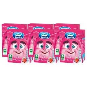 Saudia Strawberry Milk 200Ml X6