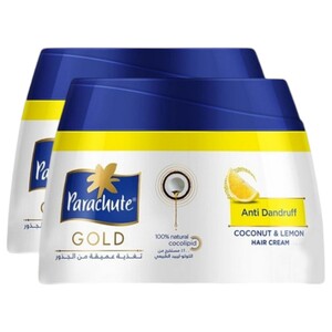 Parachute Gold Anti Dandruff Hair Cream Coconut & Lemon 140Ml X2