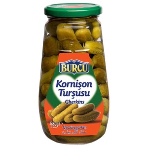Burcu Cucumber Pickles Gherkins 580G