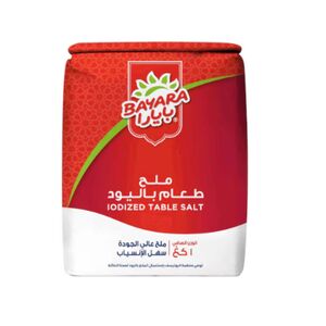 Bayara Iodized Table Salt 1Kg