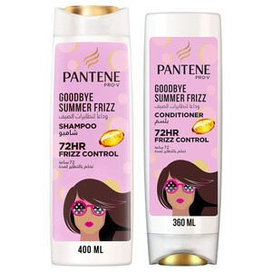 Pantene Shampoo Frizz Control 400Ml + Conditioner 360Ml